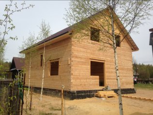 Дом 10х8 из бруса. Строительство в Нижегородской области