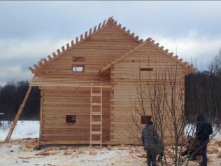 Строительство дома из бруса 8х8 Владимирская область