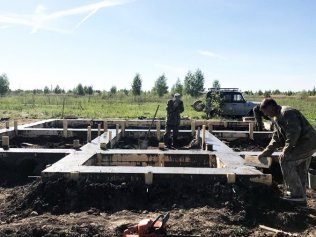 Строительство ленточного фундамента в Костроме